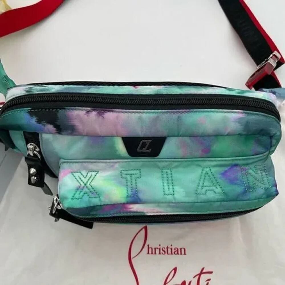 SOLD Unisex, Christian, Louboutin, loubideal adjustable belt bag made in Italy - Picture 10 of 10